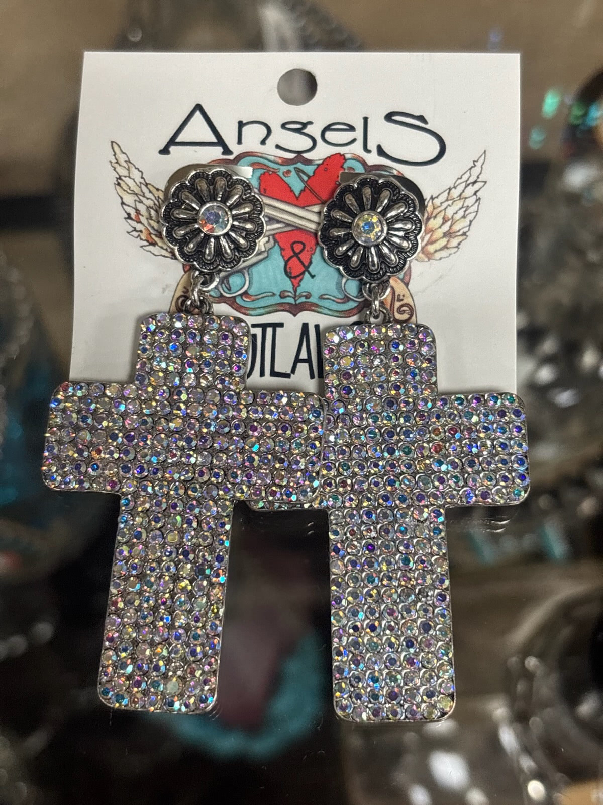 The Betsy Bling Cross Earrings